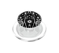 Chat Tarot Gothique Occulte Rose Crânes Art Lune Femmes Filles PopSockets PopGrip pour MagSafe