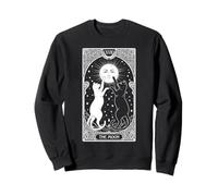 Chat Tarot The Moon Art Nouveau Vintage Funny Feline Cats Sweatshirt