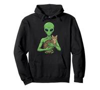 Chat Tenant Un Extraterrestre Sweat à Capuche