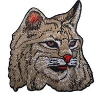 Chat tigré à repasser Insigne à coudre Patch brodée pour animal domestique Animal Broderie Tête visage