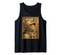 Chat tigré Chevalier médiéval surréaliste félin Animal Débardeur