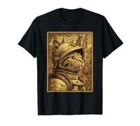 Chat tigré Chevalier médiéval surréaliste félin Animal T-Shirt