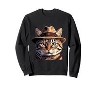Chat tigré Classique Look Aventure Sweatshirt