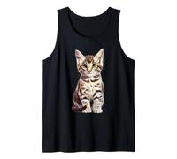 Chat tigré Croquis Dessin Art Amoureux des Chats Débardeur