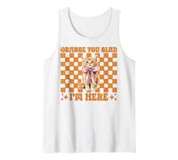 Chat tigré Orange Chat Fille Chat Maman Orange You Glad I'm Here Débardeur