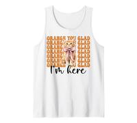 Chat tigré Orange Chat Fille Chat Maman Orange You Glad I'm Here Débardeur