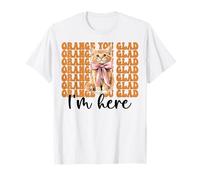 Chat tigré Orange Chat Fille Chat Maman Orange You Glad I'm Here T-Shirt
