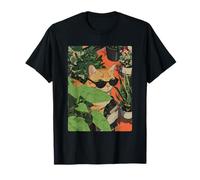 Chat tigré Roux rétro avec Lunettes de Soleil Anime Feline T-Shirt