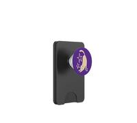 Chat Tomcat endormi des années 90 Y2K s'étirant sous Les étoiles PopSockets PopWallet pour MagSafe