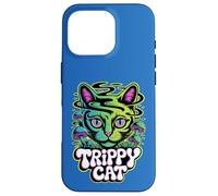 Chat Trippy Hip Hop EDM Urban Feline Graphic Design Coque pour iPhone 16 Pro