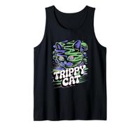 Chat Trippy Hip Hop EDM Urban Feline Graphic Design Débardeur