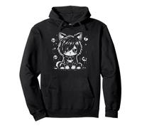 Chat Triste Emo Chat Grunge Goth Esthétique Chaton Sweat à Capuche