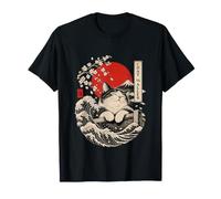 Chat Va Aller Estampe Japonaise Ronron Thérapie Ukiyo-e T-Shirt
