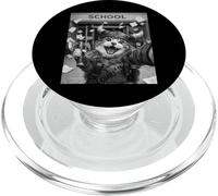 Chat Viking Dernier Jour d'école Summer Break Funny Selfie PopSockets PopGrip pour MagSafe