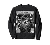 Chat Viking Dernier Jour d'école Summer Break Funny Selfie Sweatshirt
