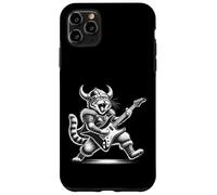 Chat Viking Jouant de la Guitare Rockstar Rock and Roll Coque pour iPhone 11 Pro Max