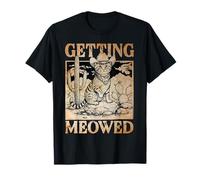 Chat Vintage Bachelorette Bride Getting Meowied Bridal Party T-Shirt