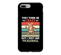 Chat Vintage Ils pensent Que Je suis Fou mais J'aime Juste Le Pickleball Coque pour iPhone 7 Plus/8 Plus