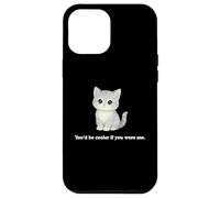 Chat You'd Be Cooler If You Were Me Funny Judgemental Kitty Coque pour iPhone 12 Pro Max