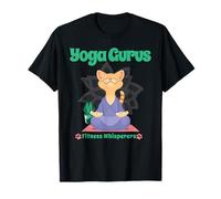 Chat Zen Yoga Maîtres Calme Méditation Lotus Amour T-Shirt