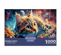 Chat1000 Pièces Puzzlefaune Sauvage pour Adultes De Jeu pour Adultes Difficile EtStimulant Créativité Et CommeCadeau38x26cm/1000pcs
