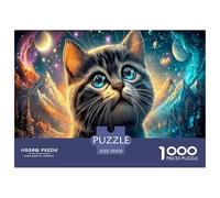 Chat1000 Pièces Puzzlefaune Sauvage pour Adultes De Jeu pour Adultes Difficile EtStimulant Créativité Et CommeCadeau70x50cm/1000pcs