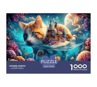 Chat1000 Pièces PuzzlePièces Faune Sauvage pour Adultes De Jeu pour Adultes Parfaitpourla Détente Créativité Et CommeCadeau70x50cm/1000pcs