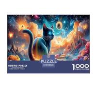 Chat1000 Pièces PuzzlePièces Faune Sauvage pour Adultes Moderne Jeu Premium avec Défis Paysagedes QuatreSaisons 38x26cm/1000pcs
