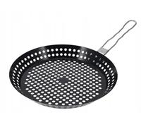 Poêle à griller - EH EXCELLENT HOUSEWARE - BBQ pliable - Ø 30,5 cm - Acier inoxydable - Noir