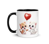 Chatcripant Tasse Mug Chat Félin Chaton Passion Humour Drôle Marrant Fan Cadeau Élégant Animaux de compagnie Fille Femme Homme (Chatons au ballon)