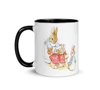 Chatcripant Tasse Pierre Lapin Bétrix Potter Madame Piquedru Blanchisseuse Petitgris Écureuil Noisette Mug Thé Café Enfant Illustration Dessin Pâques Cadeau Fantaisie Nature Animaux (Pierre Lapin)