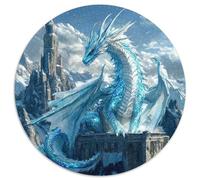 Château 1000 Pièces Puzzle Circulaire Peinture Artistique créative Puzzles Classiques Puzzle Rond Créatif Jeu D'Intelligence Décoration pour Enfants Cadeau 1000pcs (67.5x67.5cm)