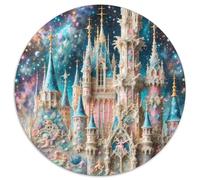 Château 1000 Pièces Puzzle Convient Aux Adultes EnfantsJeu Beau Paysage Puzzle Circulaire Puzzles Classiques Bricolage Puzzle Puzzle pour Enfants Décompression Et Cadeau (