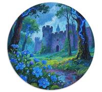 Château Ancien mystérieux Puzzle 1000 Pièces Cadeau Unique Décoration Intérieure Magical forêt Jeu Éducatif Challenge Toy Adultes & Enfants des 14 Ans 1000pcs (67.5x67.5cm)