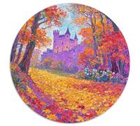 Château Ancien mystérieux Puzzle 1000 Pièces Cadeau Unique Magical forêt Jeu Éducatif Défi Jouet À De Supérieure Peinture Art pour Adultes Enfants 1000pcs (67.5x67.5cm)