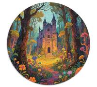 Château Ancien mystérieux Puzzle 1000 Pièces Divertissement Créatif Décoration Intérieure Magical forêt Jeu Éducatif Challenge Toy Adultes Et Enfants À Partir De 14 Ans 1000pcs (6