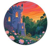 Château Ancien mystérieux Puzzles 1000 Pieces Cadeau Unique Magical forêt Jeu Éducatif Challenge Toy À De Supérieure Peinture Art pour Adultes Et Enfants 1000pcs (67.5x67.5cm)