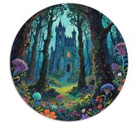 Château Ancien mystérieux Puzzles 1000 Pièces Cadeau Unique Magical forêt Jeu Éducatif Défi Jouet À De Supérieure Peinture Art pour Adultes Et Enfants À Partir De 14 Ans 1000pcs (67.5x67.5cm)