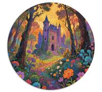 Château Ancien mystérieux Puzzles 1000 Pièces Cadeau Unique Magical forêt Jeu Éducatif Défi Jouet À De Supérieure Peinture Art pour Adultes Et Enfants À Partir De 14 Ans 1000pcs (67.5x67.5cm)