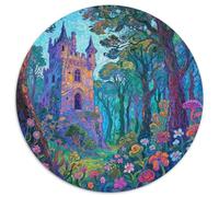 Château Ancien mystérieux Puzzles 1000 Pièces Cadeau Unique Magical forêt Jeu Éducatif Défi Jouet À De Supérieure Peinture Art pour Adultes Et Enfants 1000pcs (67.5x67.5cm)