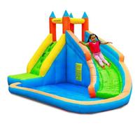 Château Aquatique Gonflable pour enfants 4m - Aire de jeux avec Escalade, Toboggan et Piscine - Play4fun