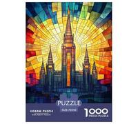 Château Artistique Monde féérique 1000 Pièces Puzzle Adultes Décoration Intérieure Cadeaux d'anniversaire pour Noël Family Games Jeux Éducatifs Stress Relief Toy 70x50cm/1000pcs