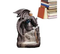 Château avec brûleur à cône d'encens - Ornement de brûleur à cône avec reflux, Décoration pour une atmosphère chaude, Beau diffuseur d'arômes, Porte-encens relaxant | Décoration simple