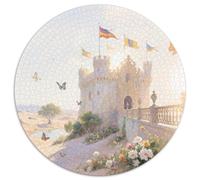 Château Baroque Puzzle 1000 Pieces Cadeau Unique bâtiment Jeu Éducatif Défi Jouet À De Supérieure Peinture Art pour Adultes Et Enfants 1000pcs (67.5x67.5cm)