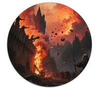château Bran 1000 Pièces Puzzle Circulaire pour Enfants Cadeaux Jeu D'Intelligence De l'art De La DécoRat ION Moderne 1000pcs (67.5x67.5cm)