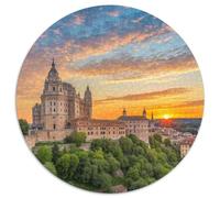 château Bran 1000 Pièces Puzzle Puzzles Ronds pour Enfants Encastrement Parfait Jeu D'Intelligence De l'art De La DécoRat ION Moderne 1000pcs (67.5x67.5cm)