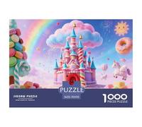 Château Candy Puzzle 1000 Pièces Adultes Enfants intéressant Puzzles 1000 Pièces Durable Jeux De Puzzle Cadeau 70x50cm/1000pcs
