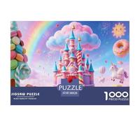 Château Candy Puzzle 1000 Pièces Adultes intéressant Puzzles 1000 Pièce Défi Jouet Cadeau 38x26cm/1000pcs