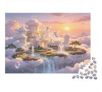 Château Céleste Fantastique Puzzle 1000 Pièces Papier Adultes Univers Imaginaire Relaxant Concentration Activité Maison Cadeau 52x38cm/1000pcs