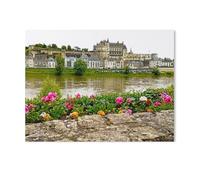 Château d'Amboise sur la Loire，Puzzle en Papier 1000 Pièce Classique Adultes Puzzles Enfants Apprentissage Assembler des Jouets（38x26cm）-Z25